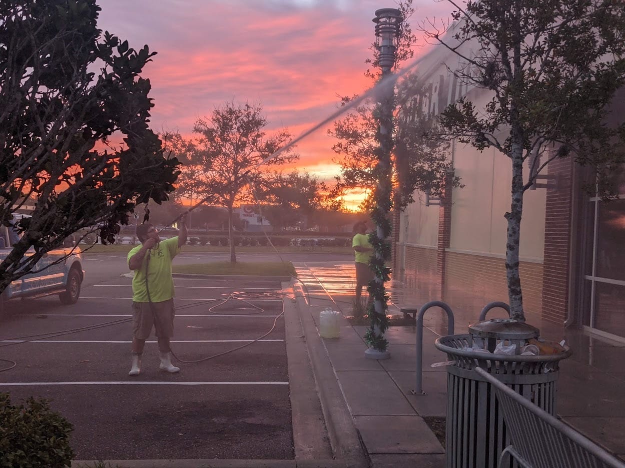 Commercial exterior pressure washing in Brevard County, FL